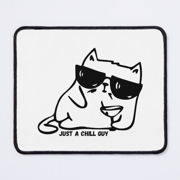 Item preview, Just a Chill Guy Cat Meme designed and sold by lisaamakye.