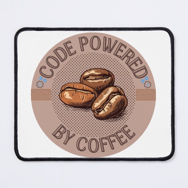 Item preview, Code Powered by Coffee: Programmer's Caffeine-Fueled Coding Gear designed and sold by Shabby Script Archive | Digital Designer .