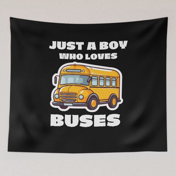 Item preview,  Just a boy who loves buses designed and sold by MilkyForest.