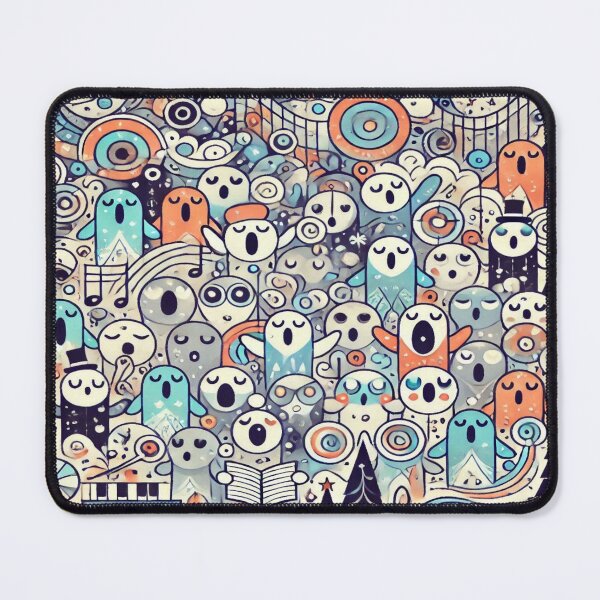 Item preview, Frosty Choir of Abstract Dreams – Perfect Gift for Holidays designed and sold by Imaginarium of Chaos falcon88 .