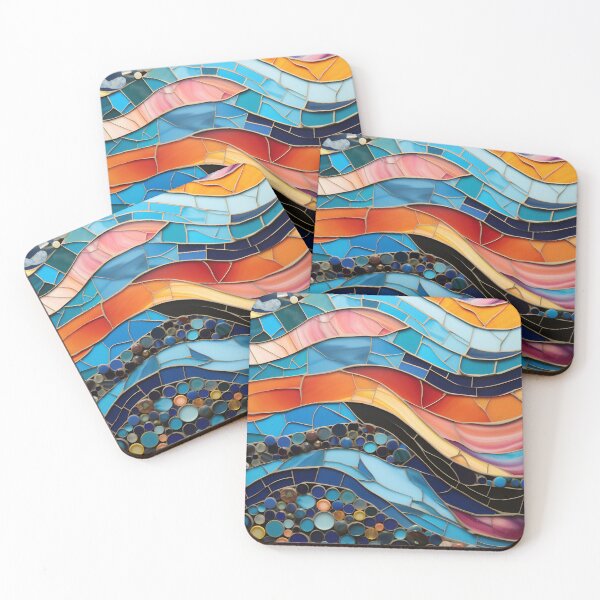 Item preview, Vibrant water wave painting designed and sold by anytka.