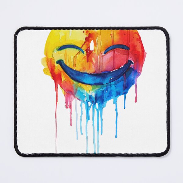 Item preview, Tears with a smile on a watercolor white background designed and sold by LazyLifestyle.
