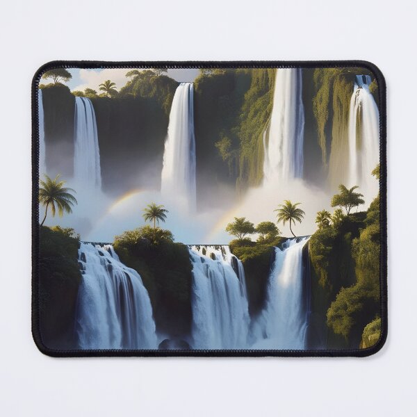 Item preview, waterfalls in the green forest or green jungle 11 designed and sold by AA-designstore.