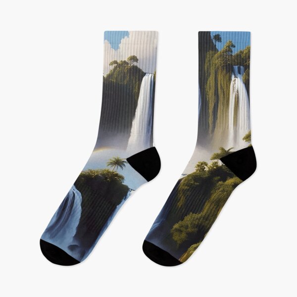 Item preview, waterfalls in the green forest or green jungle 11 designed and sold by AA-designstore.