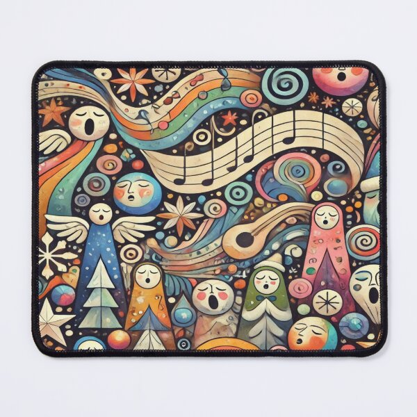 Item preview, Whimsical Carols in the Sky – Perfect Gift for Holidays designed and sold by Imaginarium of Chaos falcon88 .