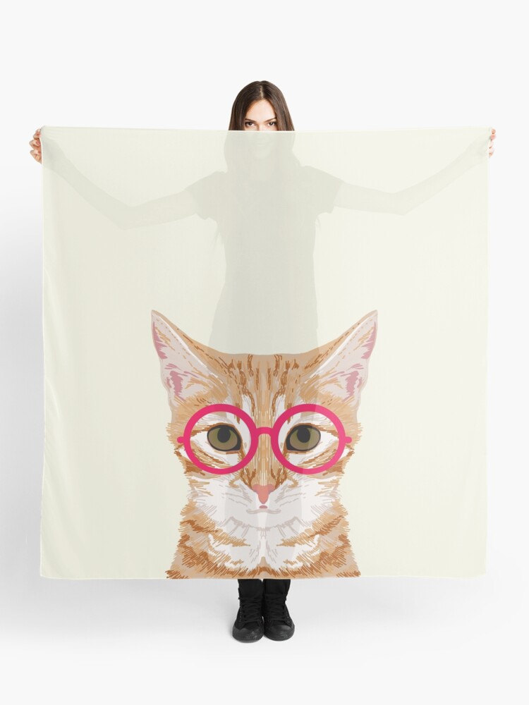 Society6 Ginger Susse Katze Mit Brille Hipster Cat Art Fur