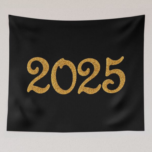 Item preview, 2025 year retro,gold,glitter designed and sold by cutecrazytshirt.