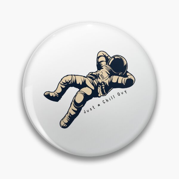 Item preview, Just a Chill Guy Astronaut designed and sold by lisaamakye.