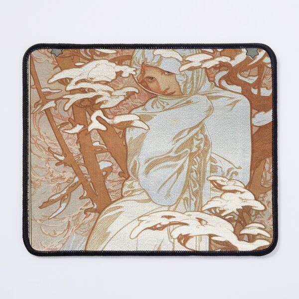 Item preview, Winter by Alphonse Mucha designed and sold by RickE.