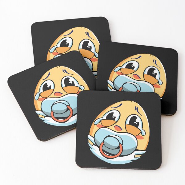 Item preview, Cute Crying Cartoon Emoji | Funny Sad Face Design designed and sold by DrawHandArt.