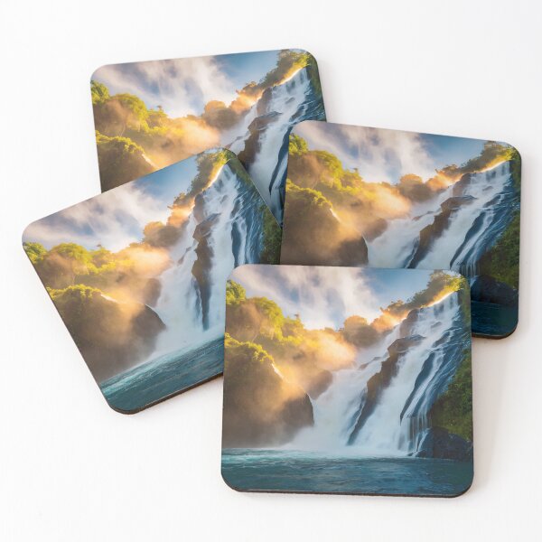 Item preview, waterfall in the green forest or green jungle 12 designed and sold by AA-designstore.