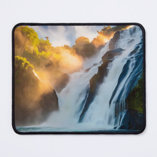 Item preview, waterfall in the green forest or green jungle 12 designed and sold by AA-designstore.