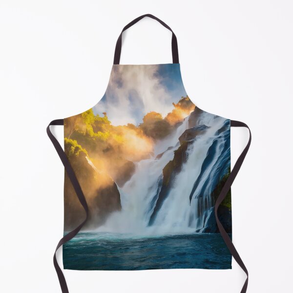Item preview, waterfall in the green forest or green jungle 12 designed and sold by AA-designstore.