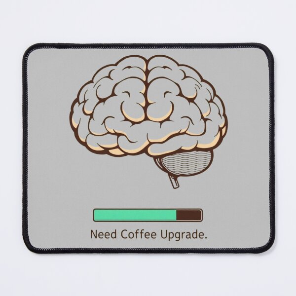 Item preview, Brain Loading Need Coffee Upgrade Save Day Funny Art designed and sold by Kia Blaze.