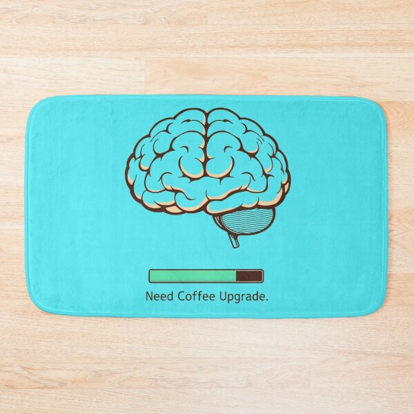 Item preview, Brain Loading Need Coffee Upgrade Save Day Funny Art designed and sold by Kia Blaze.
