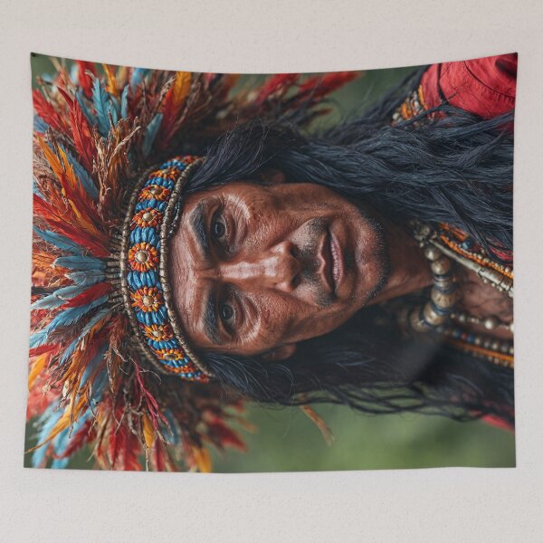 Item preview, Native American Man designed and sold by TheArtOfPat.