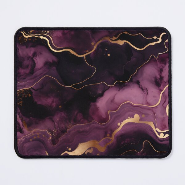 Item preview, Cosmic Marbling: Golden Veins on Purple Abyss designed and sold by anytka.