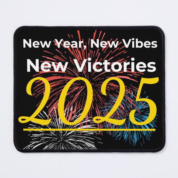 Item preview, New Year, New Vibes, New Victories – 2025 T-Shirt designed and sold by JCRockDesign.