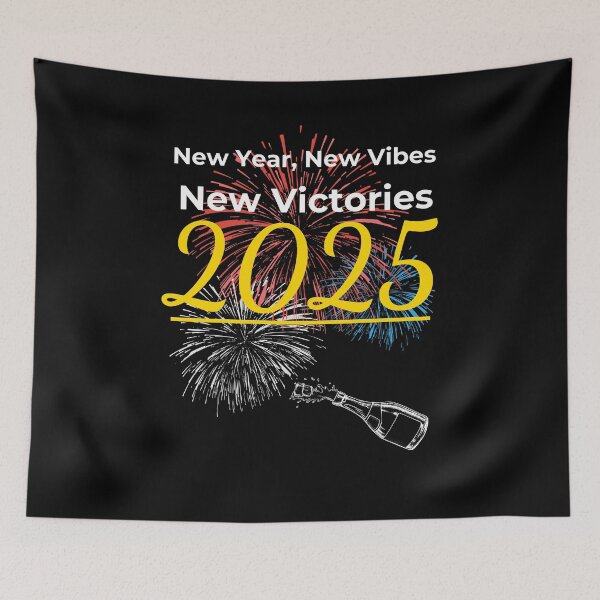 Item preview, New Year, New Vibes, New Victories – 2025 T-Shirt designed and sold by JCRockDesign.