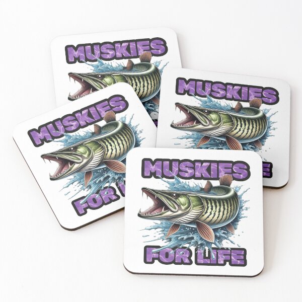 Item preview, Muskies For Life - Fierce Fishing Artwork designed and sold by WayoftheWater.