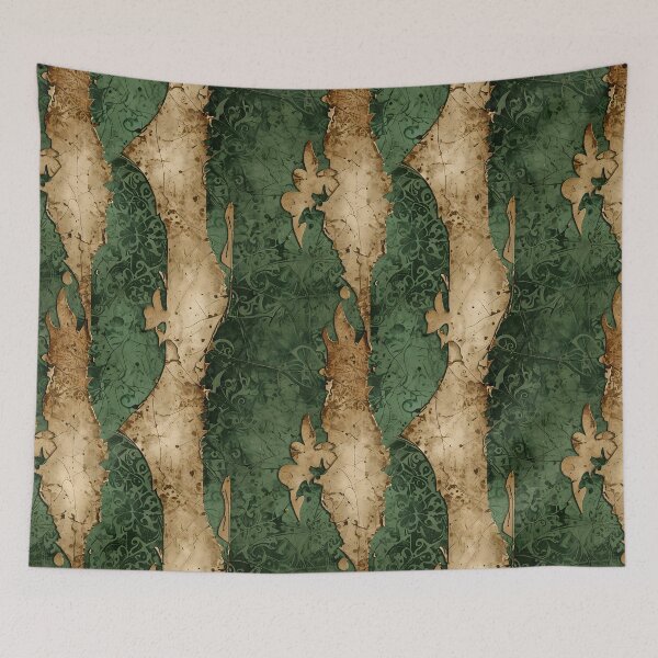 Item preview, Distressed Grunge Green & Beige Pattern designed and sold by gjsart.