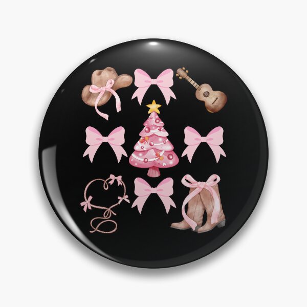 Artikelvorschau, Rosa Cowgirl Weihnachtsschleife entworfen und verkauft von Lady-Frost.