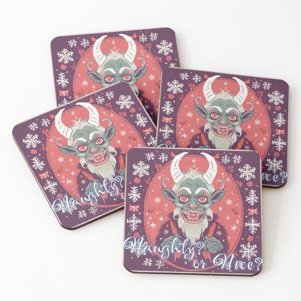 Item preview, Naughty or Nice? with Krampus Ugly Sweater Edition designed and sold by PitchBlackIcon.