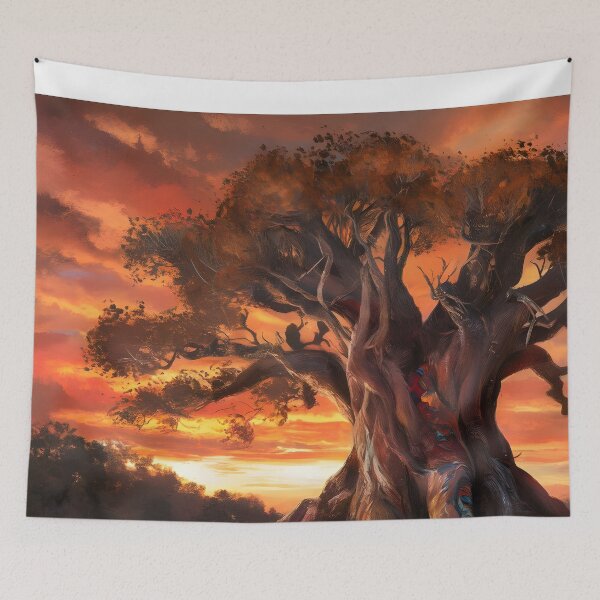 Item preview, colored huge tree trunk in the forest 1  designed and sold by AA-designstore.