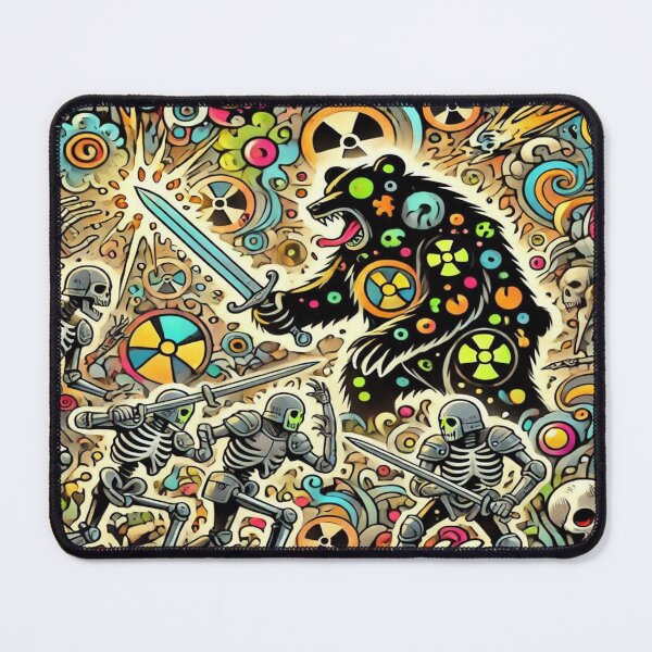 Item preview, Radiant Bears vs. Skeletal Knights – Perfect Gift for Holidays designed and sold by Imaginarium of Chaos falcon88 .
