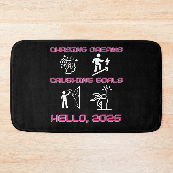 Item preview, Chasing Dreams, Crushing Goals – Hello, 2025! T-Shirt designed and sold by JCRockDesign.