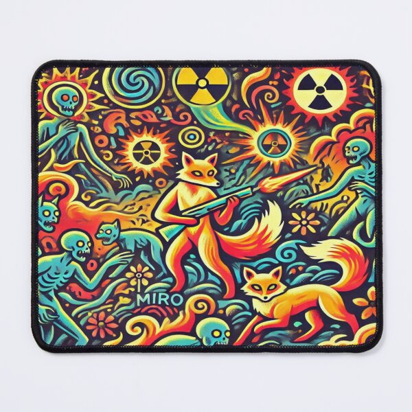 Item preview, Glowing Foxes vs. Zombie Sorcerers – Perfect Gift for Holidays designed and sold by Imaginarium of Chaos falcon88 .