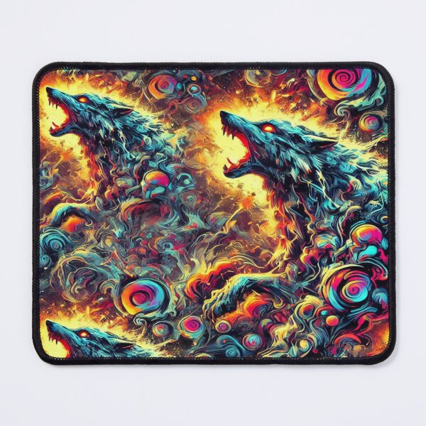 Item preview, Radioactive Wolves vs. Shadow Wraiths – Perfect Gift for Holidays designed and sold by Imaginarium of Chaos falcon88 .