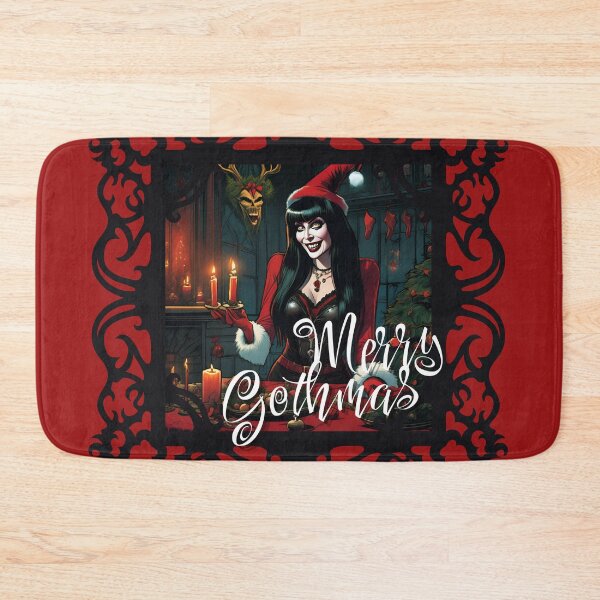 Item preview, Goth Horror Hostess Xmas Cheer designed and sold by PitchBlackIcon.