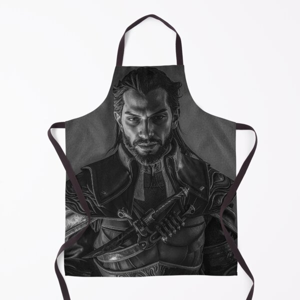 Item preview, Lucanis - Dragon Age Black and White print designed and sold by Very Peculiar.