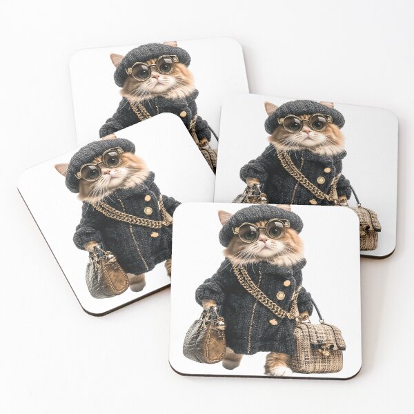 Item preview, Chic Cat in Designer Style: Fashionista Feline Art designed and sold by ArtfullyJua.