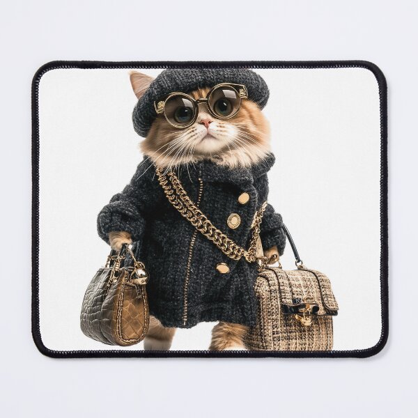 Item preview, Chic Cat in Designer Style: Fashionista Feline Art designed and sold by ArtfullyJua.