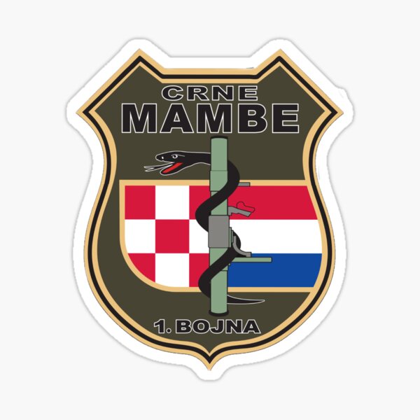 Item preview, Crne Mambe 1.Bojna CRO ARMY  designed and sold by PATRIOT HR SHOP.