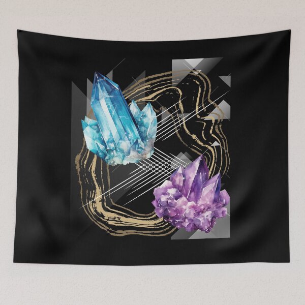 Item preview, Blue and purple crystals designed and sold by MargoMalej.