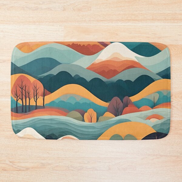 Item preview, Abstract Beauty | Winding River Scene | Vibrant Landscape Art designed and sold by Epic--Art.