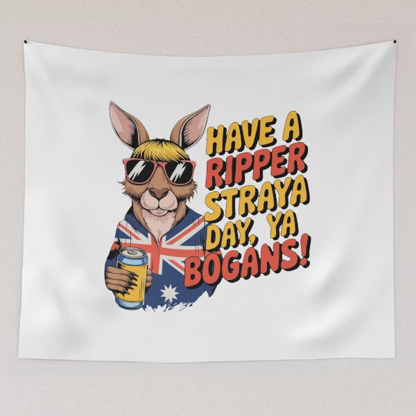 Item preview, Aussie Australia Day Funny - "Ripper Straya Day Bogan 90s Bootleg " designed and sold by stickercuffs.