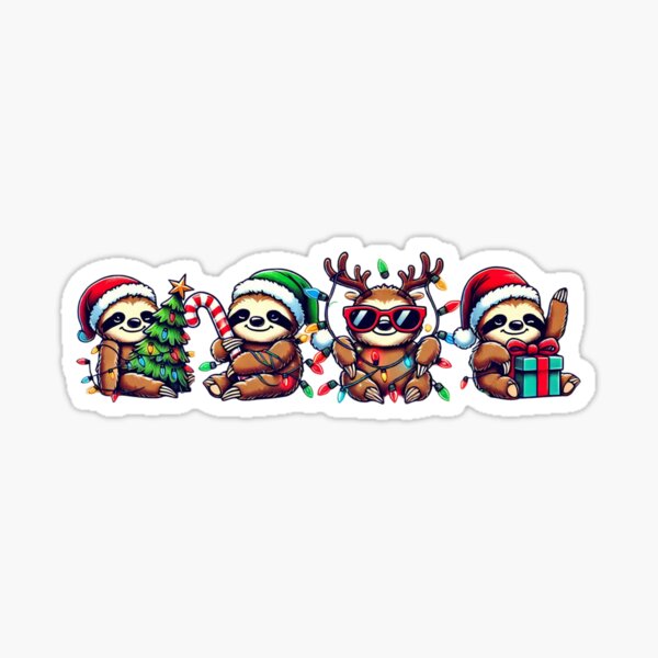 Item preview, Funny Christmas Sloth Squad designed and sold by Berkako.