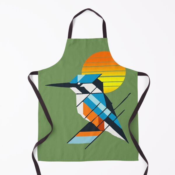Item preview, Minimalist Geometric Kingfisher designed and sold by 2Blue-Dots.
