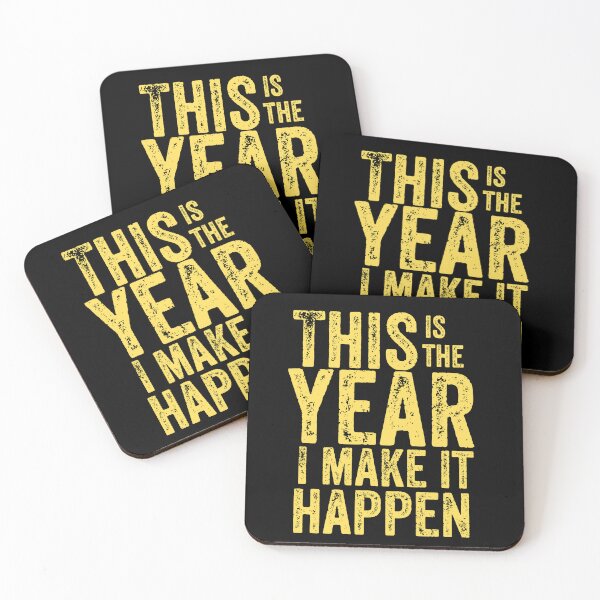 Item preview, This Is the Year I Make It Happen – Motivational T-Shirt designed and sold by JCRockDesign.