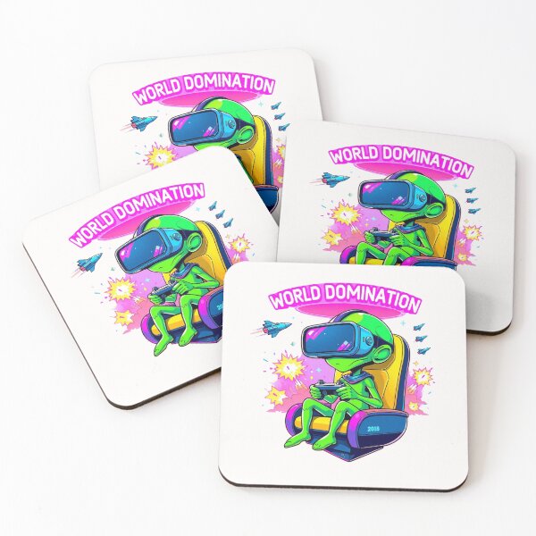Item preview, Alien Gamer Rocket Virtual Reality Glasses Game Cartoon Adventure Funny  designed and sold by Kia Blaze.