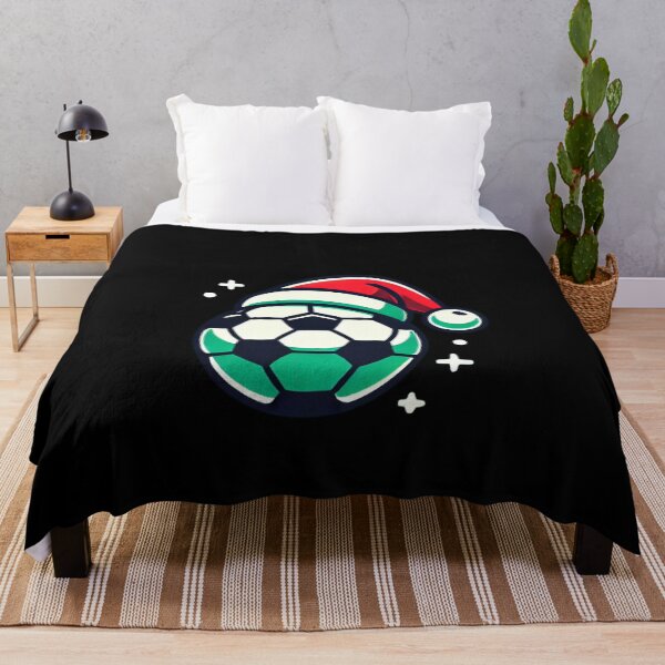 Item preview, Modern Trendy I love soccer ball,Christmas Soccer Ball with Santa Hat designed and sold by SOUFIANE1991.