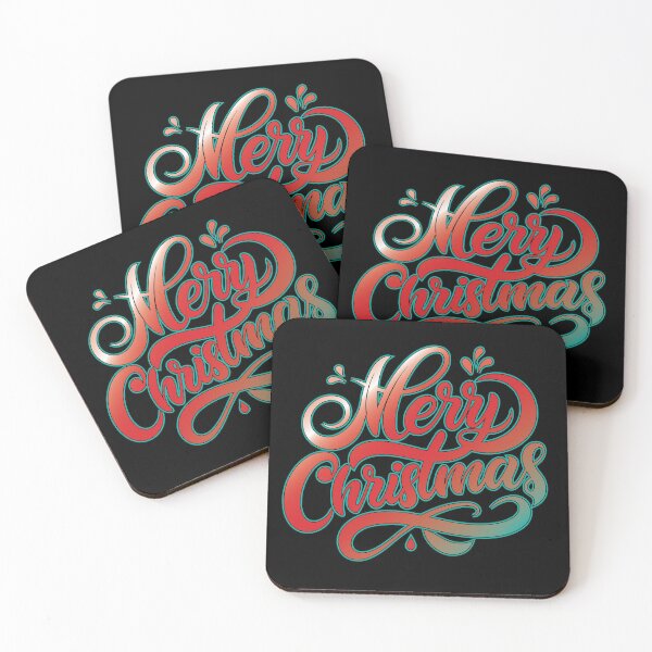 Item preview,  MERRY CHRISTMAS - COLORFUL TEXT IN GRADIENT COLORS designed and sold by Gihan-Design.