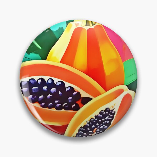 Item preview, Sliced Papaya Pop Art designed and sold by Health And Fitness Posts e-Store.