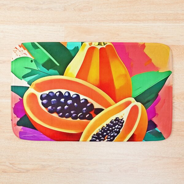 Item preview, Sliced Papaya Pop Art designed and sold by Health And Fitness Posts e-Store.
