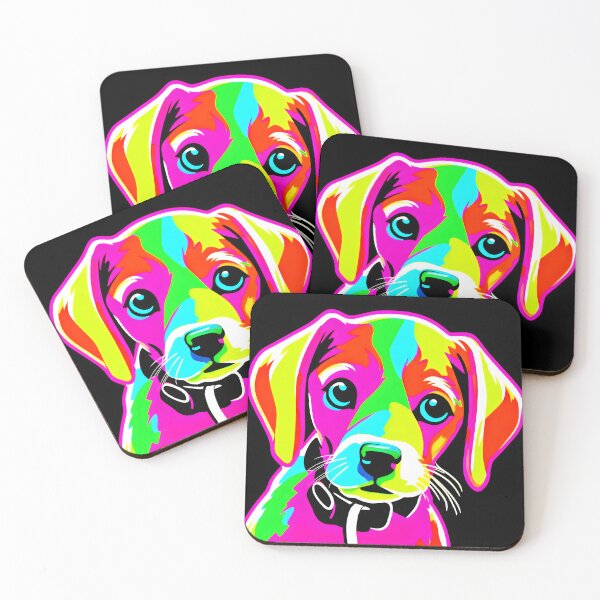 Item preview, Neon Puppy Pop Art designed and sold by Health And Fitness Posts e-Store.