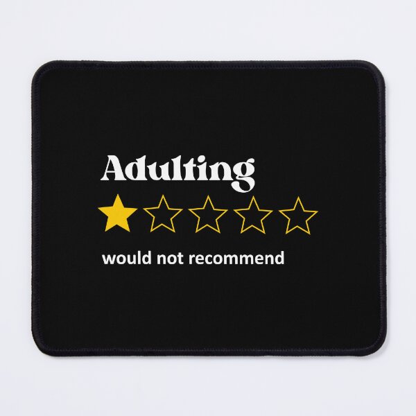 Item preview, adulting designed and sold by nerdup.